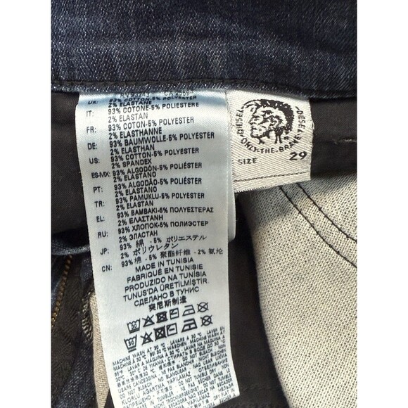 DIESEL Men’s 29 D-REEFT-T Jogg Jeans Stretch Skinny Dark Wash 29x28 - Picture 10 of 16